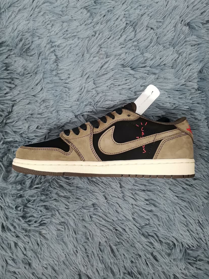 Travis Scott x Air Jordan 1 Low Cactus Jack Brown Sneaker For Women, Women's Shoes
