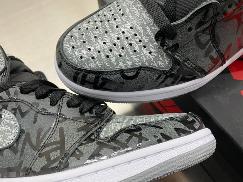 Nike Air Jordan 1 Retro High OG Rebellionaire Black/ White-Particle Grey Sneaker For Women, Women's Shoes