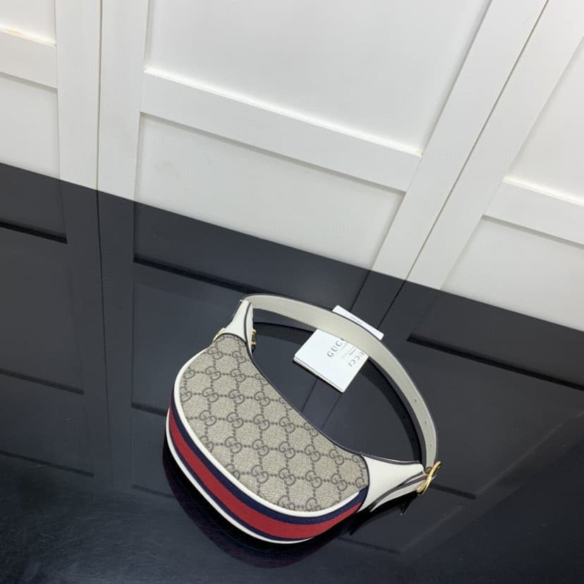 Gucci Ophidia GG Mini Bag Beige And Ebony GG Supreme Canvas For Women 7.9in/20cm GG 658551 96IWG 9794