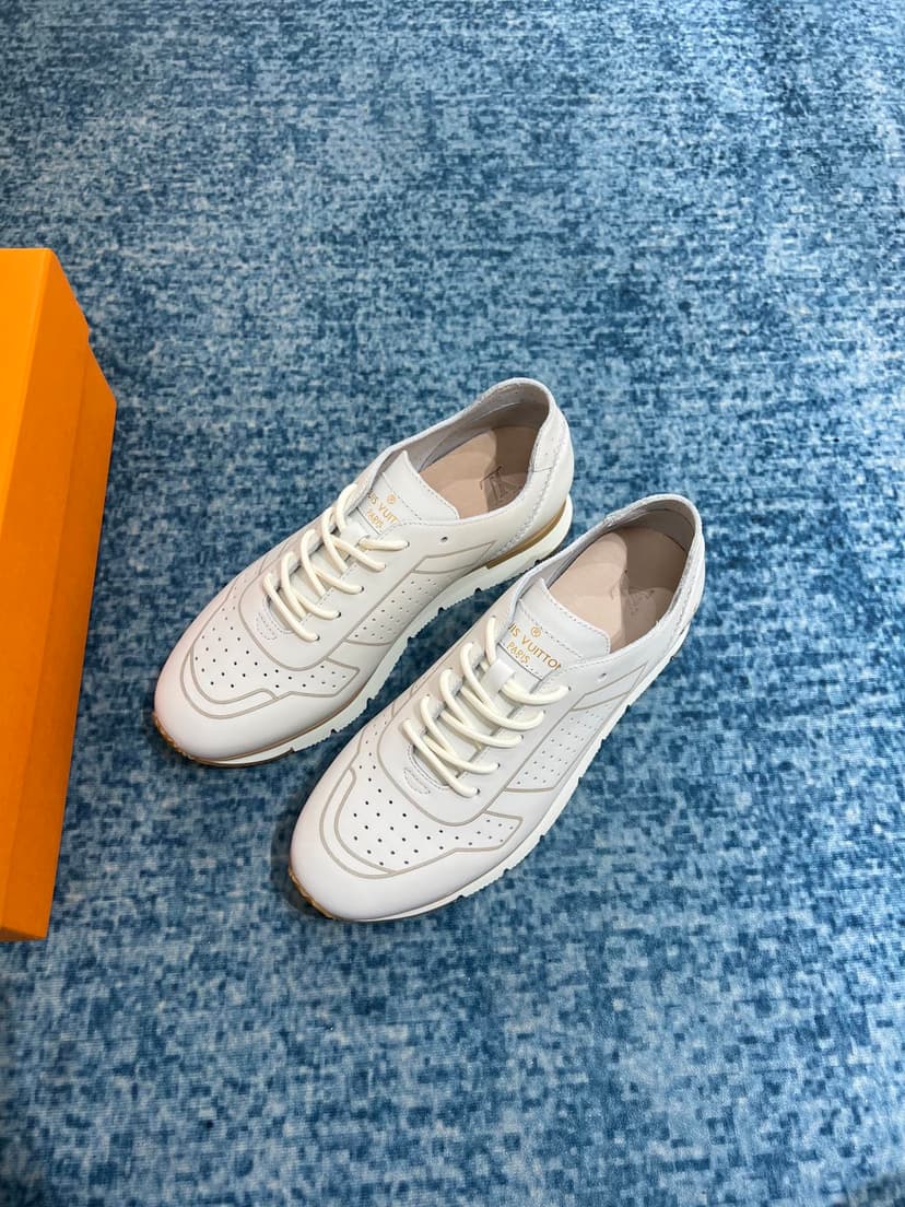 Louis Vuitton Formal Dimension High Derby Rubber White For Men LV