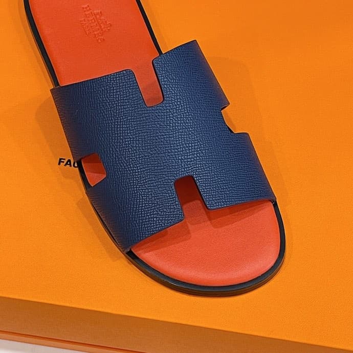 Hermes Izmir Sandal Orange/Blue For Men