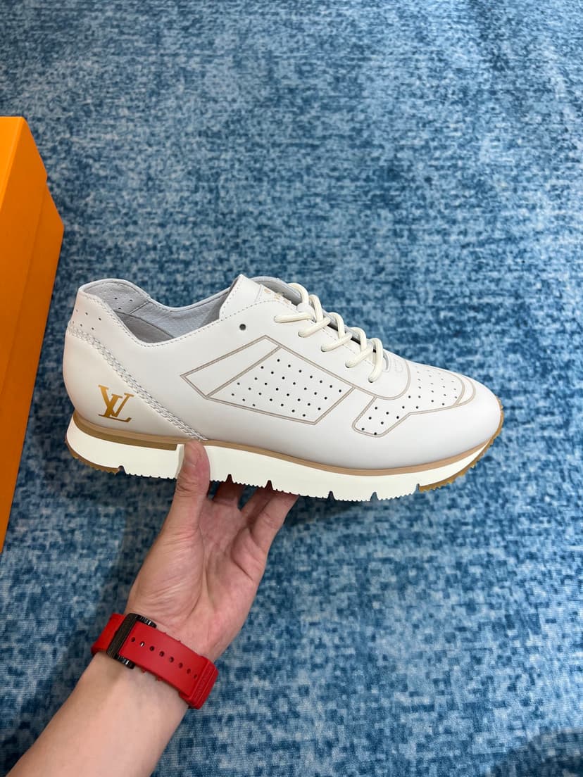 Louis Vuitton Formal Dimension High Derby Rubber White For Men LV