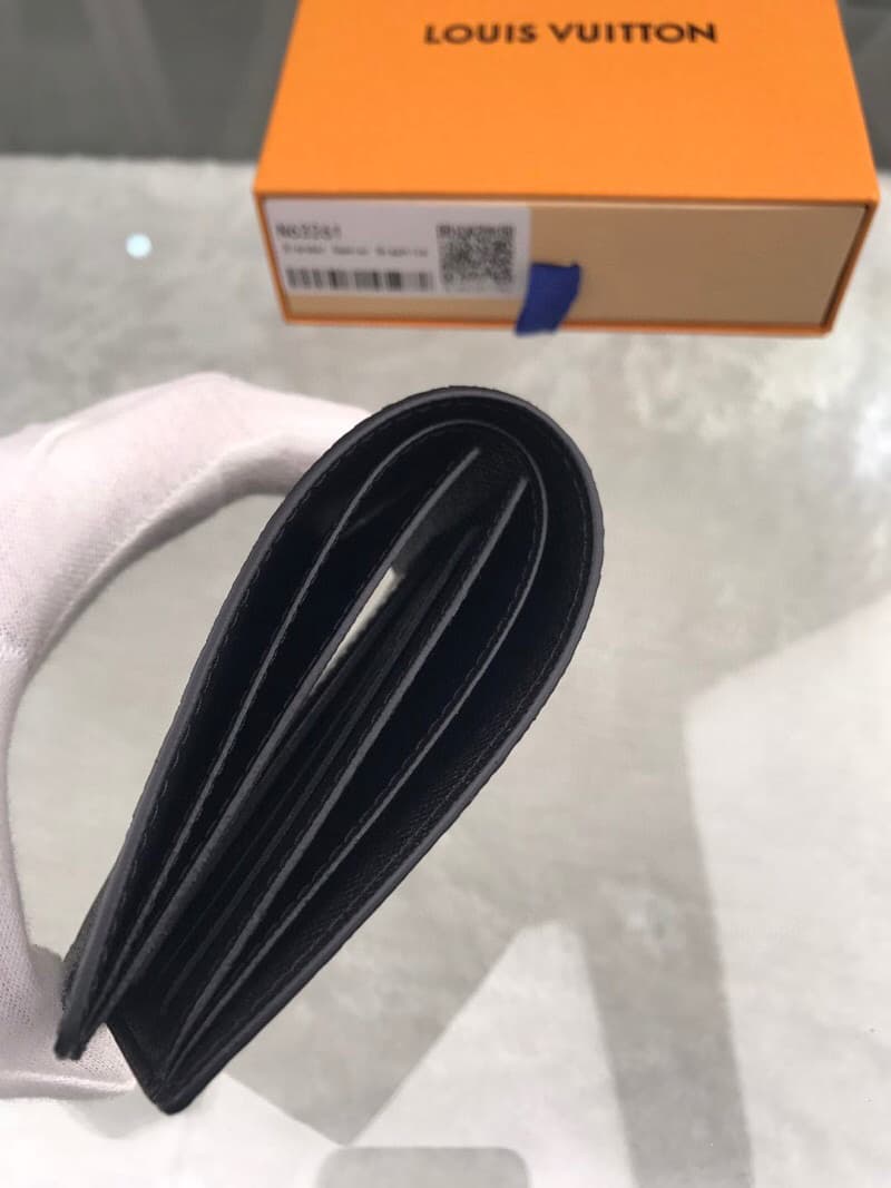 Louis Vuitton Slender Wallet Damier Graphite Canvas For Men, Men's Wallet 4.3in/11cm LV N63261