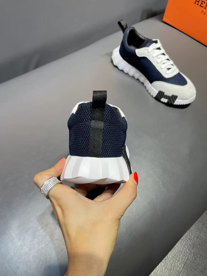 Hermes Bouncing Sneaker Dark Blue For Men