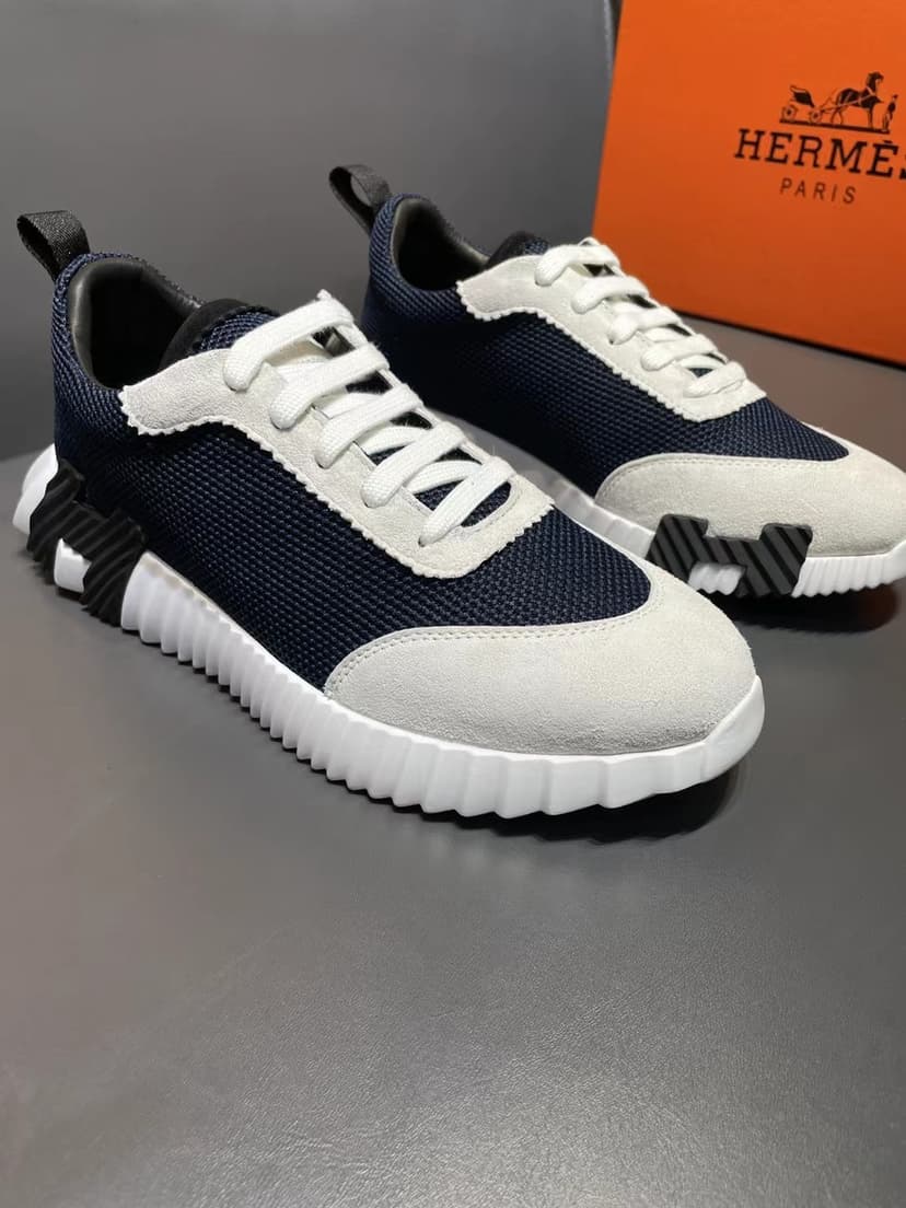 Hermes Bouncing Sneaker Dark Blue For Men