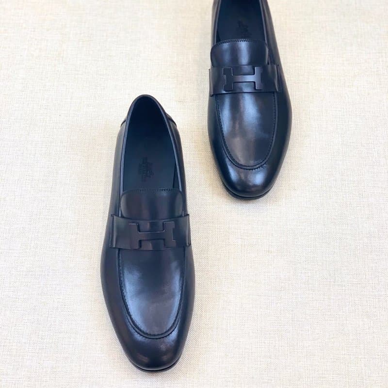 Hermes Paris Loafer Black For Men