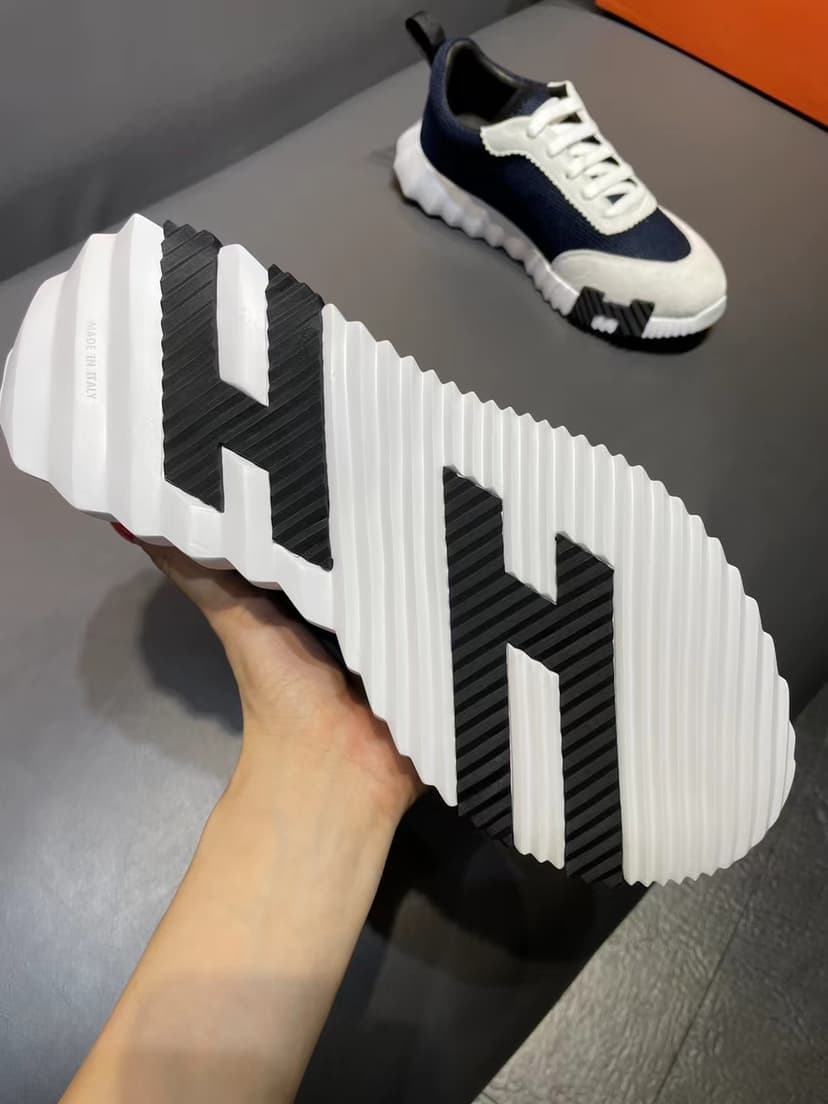 Hermes Bouncing Sneaker Dark Blue For Men