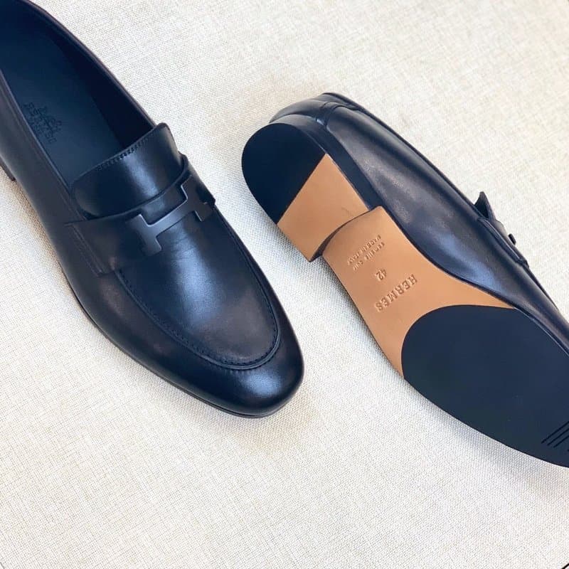 Hermes Paris Loafer Black For Men