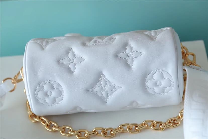 Louis Vuitton Papillon BB Bag Classic Monogram For Women 20cm White LV M59827