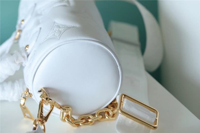 Louis Vuitton Papillon BB Bag Classic Monogram For Women 20cm White LV M59827