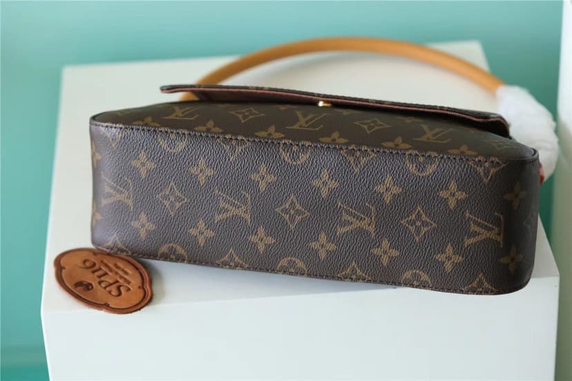 Louis Vuitton Mini Looping Flap Shoulder Bag Monogram For Women 9.4in/24cm Brown LV M51147