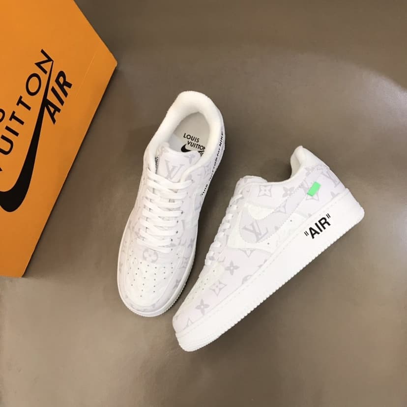 Louis Vuitton And Nike “Air Force 1” By Virgil Abloh White For Men, Men’s Shoes