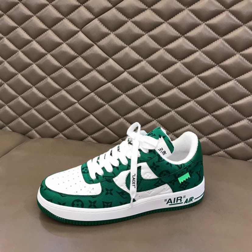 Louis Vuitton And Nike “Air Force 1” By Virgil Abloh White/Gym Green For Men, Men's Shoes 1A9V9U