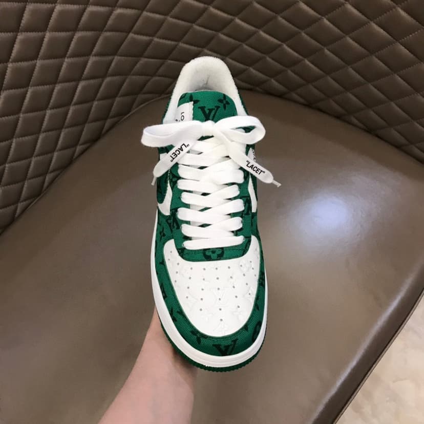 Louis Vuitton And Nike “Air Force 1” By Virgil Abloh White/Gym Green For Men, Men's Shoes 1A9V9U