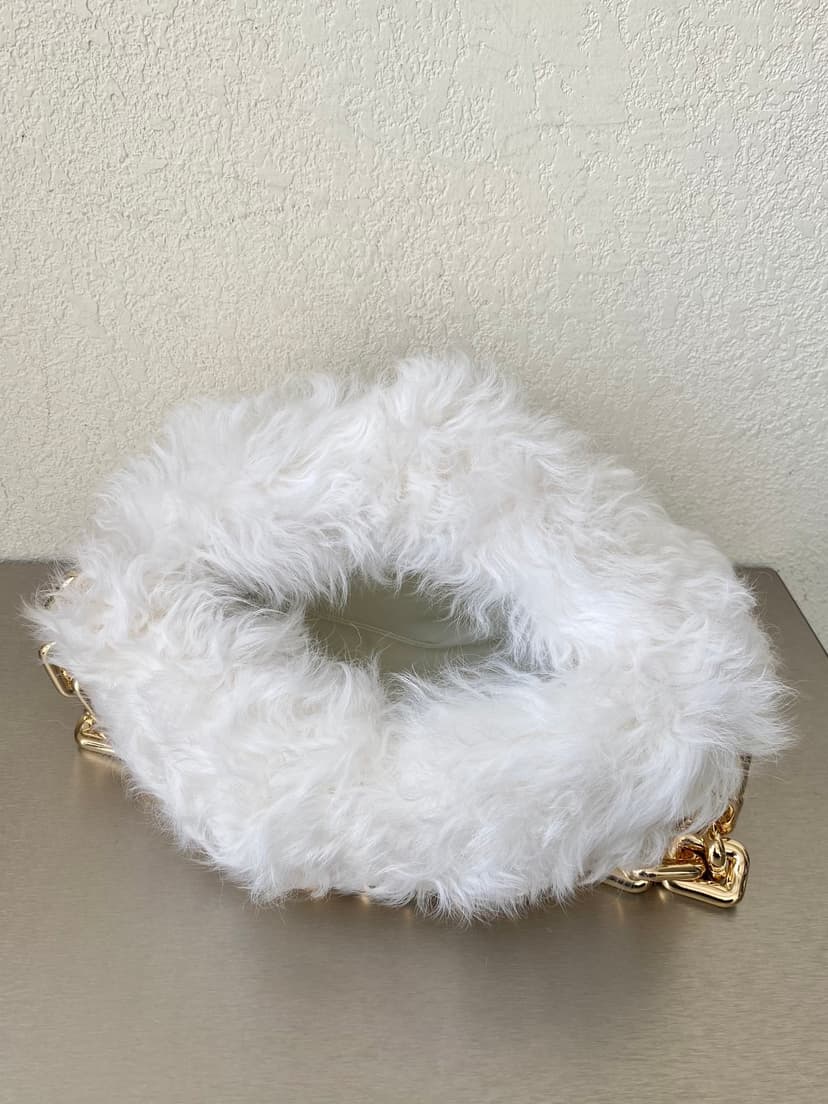 Bottega Veneta Chain Pouch White, For Women, Women's Bags 12.2in/31cm