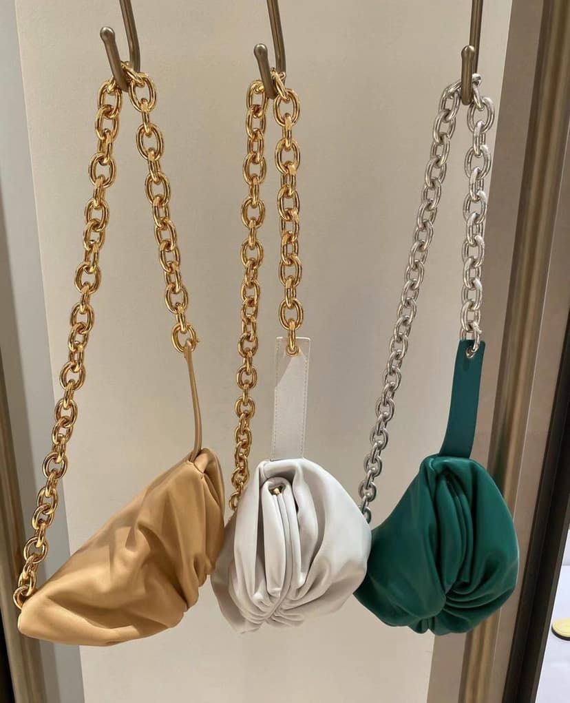 Bottega Veneta Chain Pouch Green, For Women, Women?s Bags 12.2in/31cm