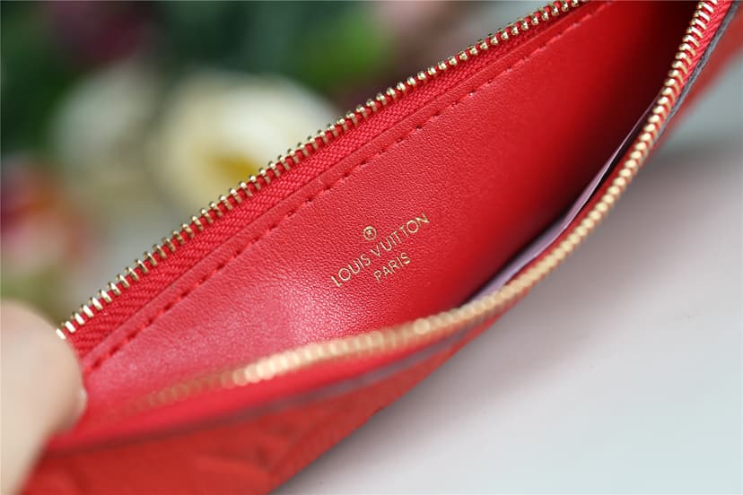 Louis Vuitton Pochette Felicie Monogram Empreinte Red For Women, Women's Wallets 8.3in/21cm LV