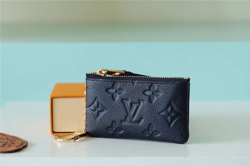 Louis Vuitton Key Pouch Monogram Empreinte Black For Women, Women's Wallets 4.7in/12cm LV M80879