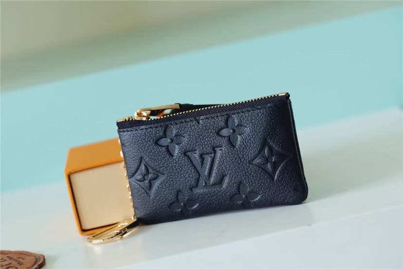 Louis Vuitton Key Pouch Monogram Empreinte Black For Women, Women's Wallets 4.7in/12cm LV M80879