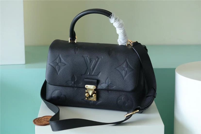 Louis Vuitton Madeleine MM Monogram Empreinte Black For Women, Women's Handbags, Shoulder and Crossbody Bags 11.8in/30cm LV M45976