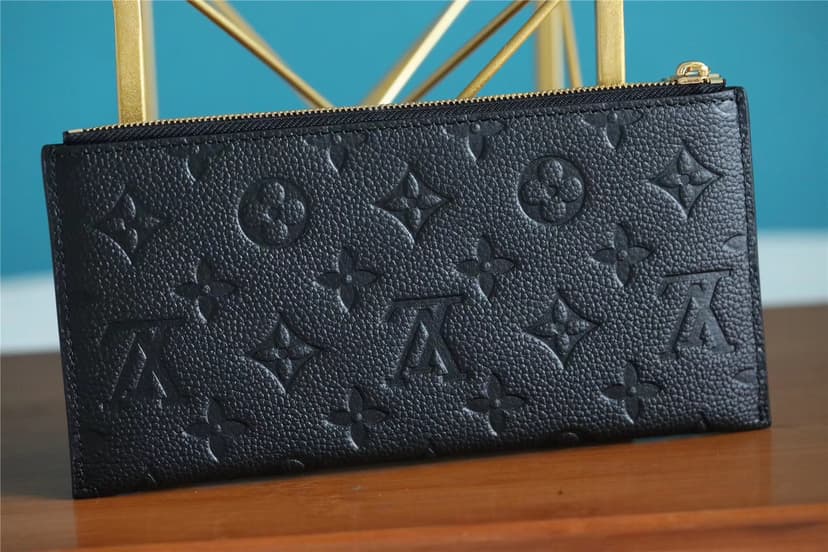 Louis Vuitton Pochette Melanie BB Monogram Empreinte Black For Women, Women's Wallets 7.9in/20cm LV M68712