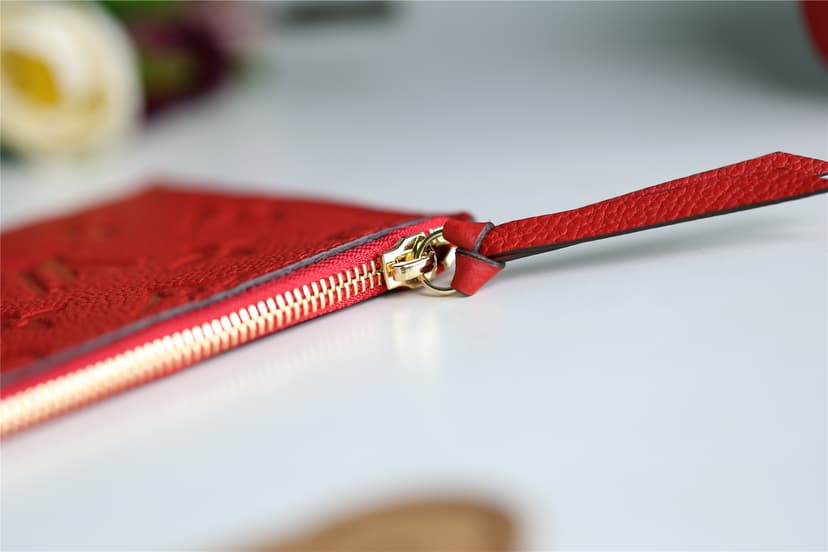 Louis Vuitton Pochette Felicie Monogram Empreinte Red For Women, Women's Wallets 8.3in/21cm LV