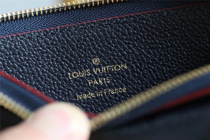 Louis Vuitton Card Holder Recto Verso Monogram Empreinte Navy Blue / Red For Women, Women's Wallets 5.1in/13cm LV M69420