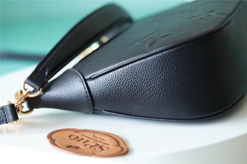 Louis Vuitton Bagatelle Monogram Empreinte Black For Women, Women's Handbags, Shoulder And Crossbody Bags 22cm/8.7in LV M46002