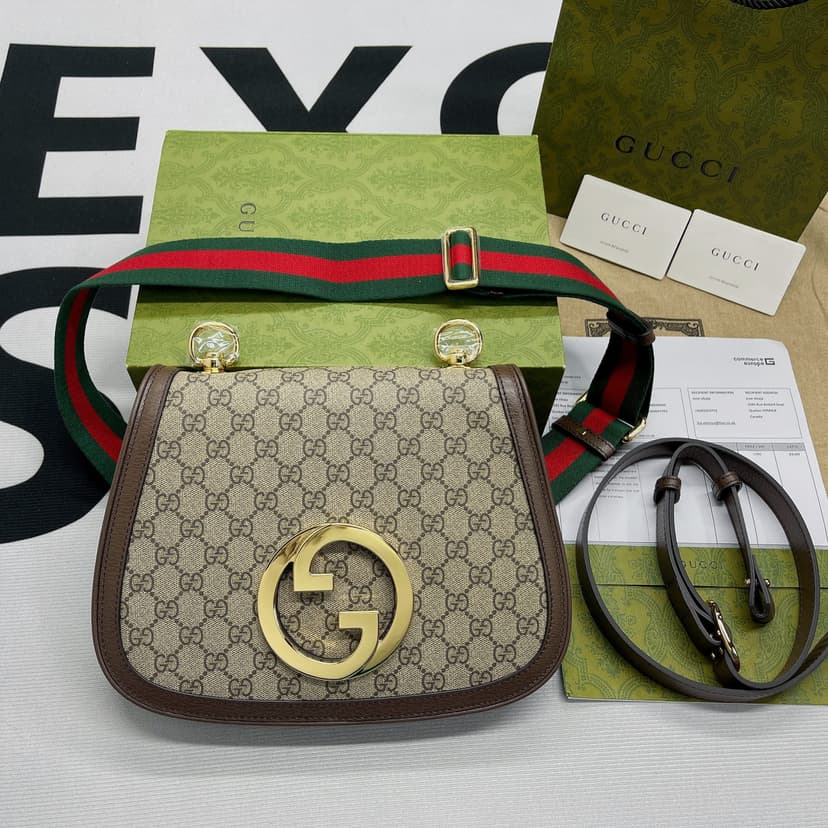 Gucci Blondie Medium Shoulder Bag Beige For Women, Women's Bags 11.4in/29cm GG ?699210 96IWG 8745