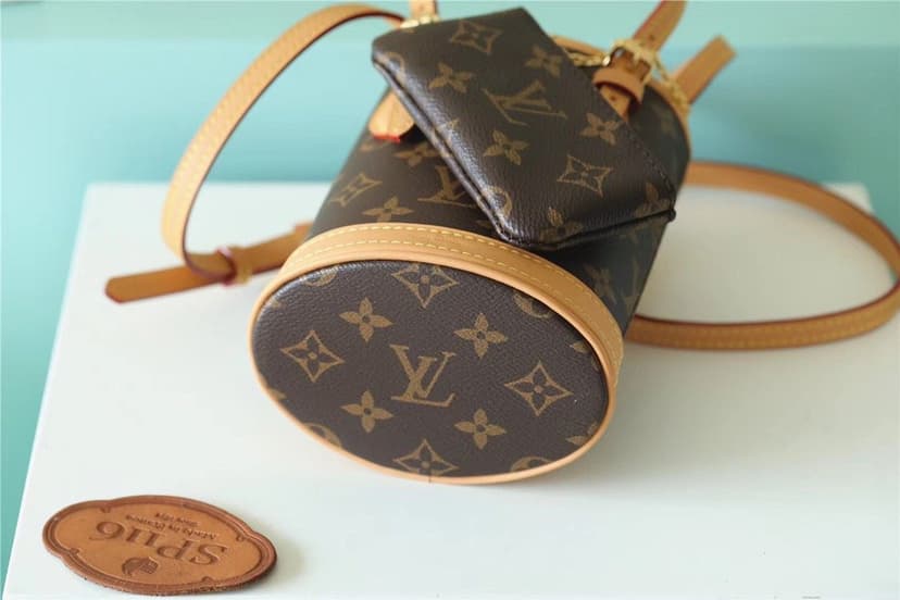 Louis Vuitton Nano Bucket Bag Monogram Canvas Brown For Women Brown 6.7in/17cm LV?