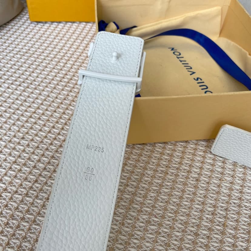 Louis Vuitton Iconic Reversible LV Belt White LV Women Belt