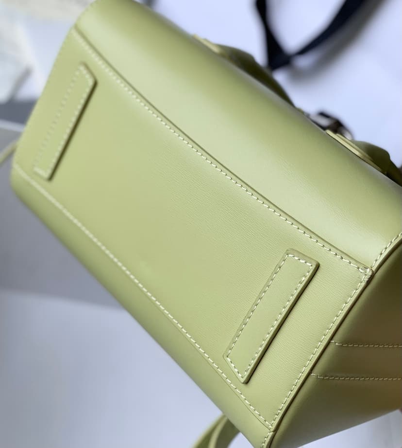 Givenchy Mini Antigona Lock Bag Khaki For Women, Women's Handbags, Shoulder Bags 8.7in/22cm GVC