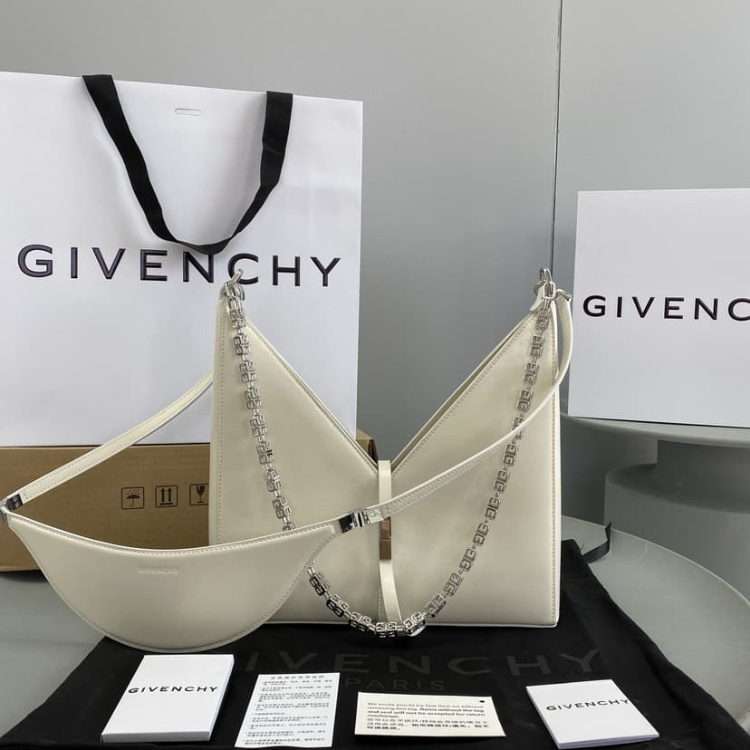 Givenchy Small Cut Out Bag Ivory For Women, Women's Handbags, Shoulder Bags 10.6in/27cm GVC?