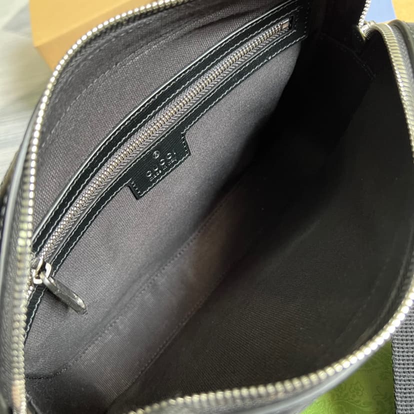 Gucci Shoulder Bag With Interlocking G Black GG Supreme Canvas For Women? 9.6in/24.5cm GG 703468 92THF 1000