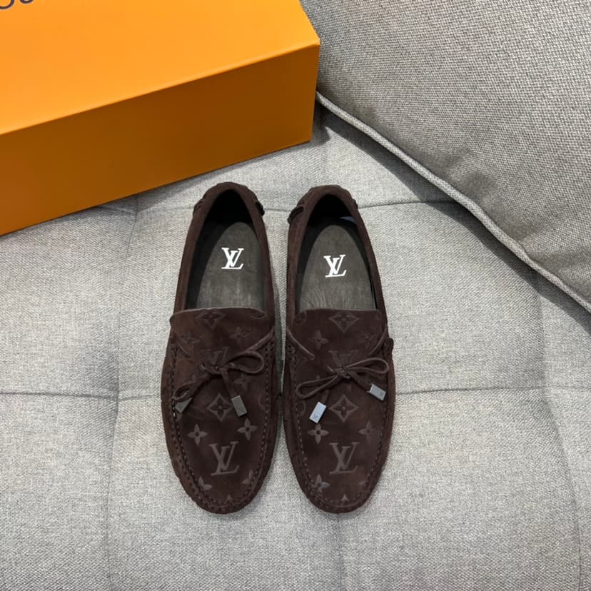 Louis Vuittion LV Driver Moccasin Brown For Men LV 1AAF0E