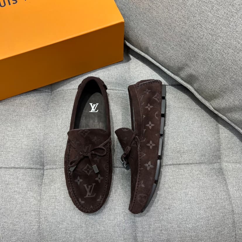 Louis Vuittion LV Driver Moccasin Brown For Men LV 1AAF0E