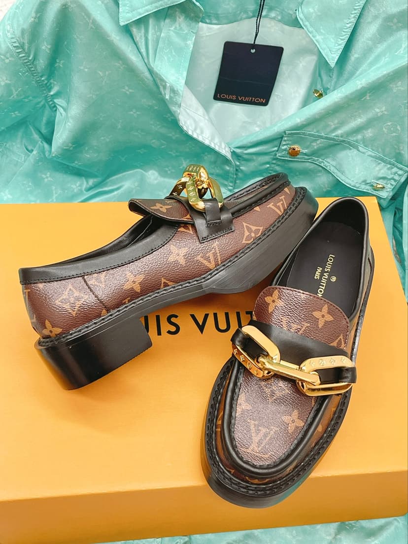 Louis Vuitton Women's Academy Loafer Brown For Women LV