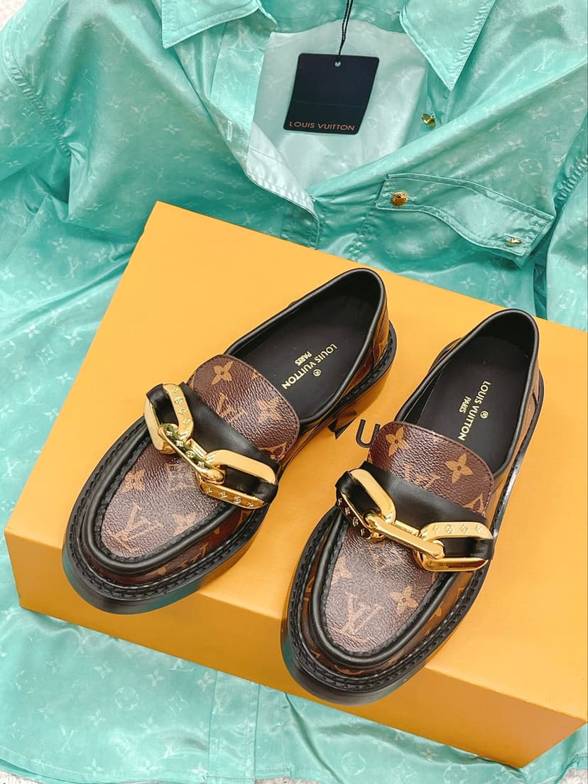 Louis Vuitton Women's Academy Loafer Brown For Women LV