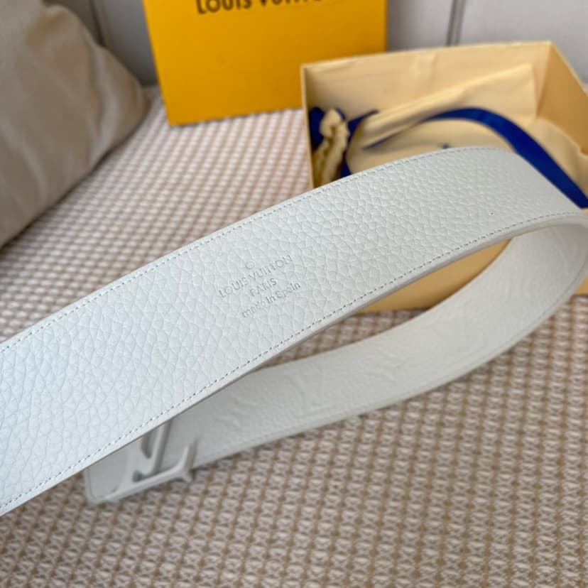 Louis Vuitton Iconic Reversible LV Belt White LV Women Belt