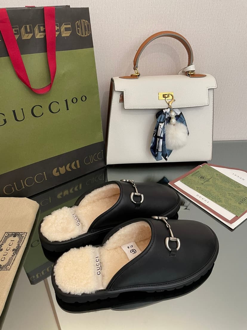 Gucci Elea Horsebit-Embellished Mules Black For Men