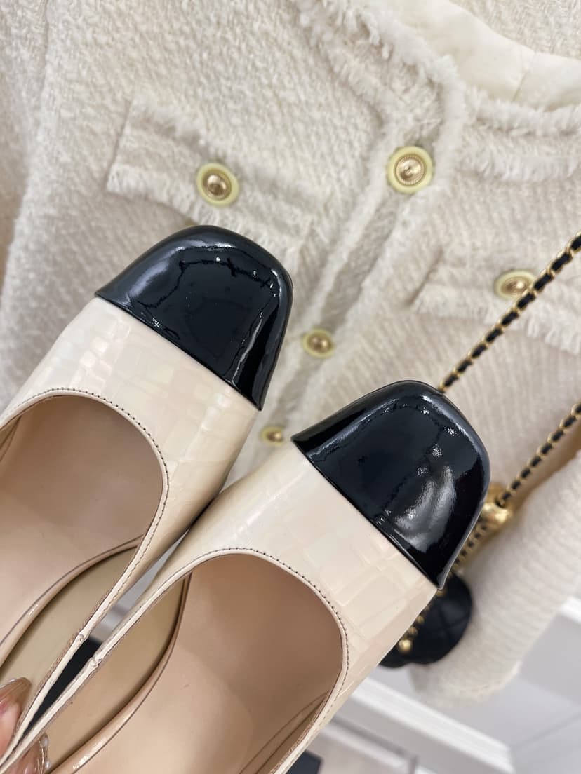 Chanel Women's Pump &amp; Grosgrain Beige For Women