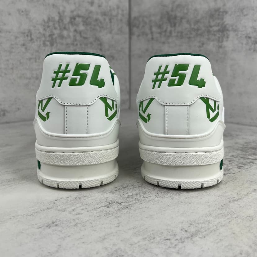 Louis Vuitton Women's LV Trainer Sneaker Green For Women LV 1AAGXF