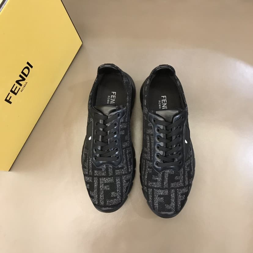 Fendi Force Black Sneakers For Men