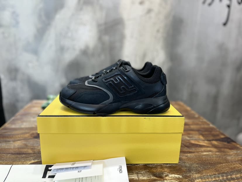 Fendi Nubuck Faster Black For Men