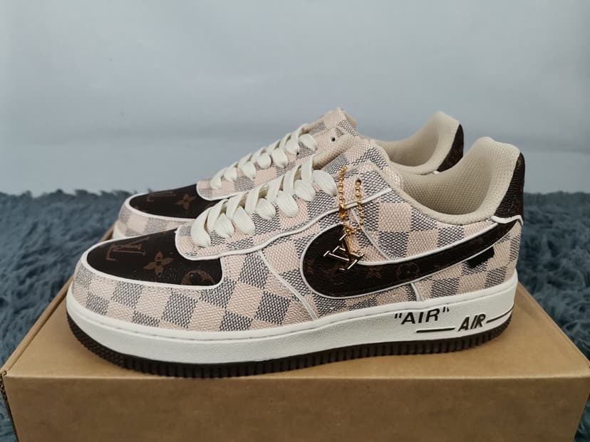 Nike x Louis Vuitton Air Force 1 Beige For Men