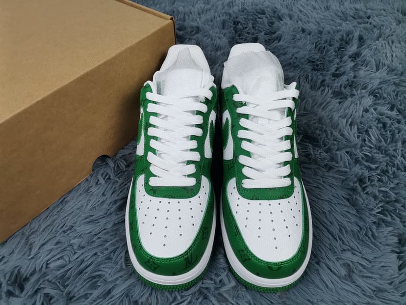  Nike Air Force 1 Low x Louis Vuitton Virgil Abloh 'White Green' For Men