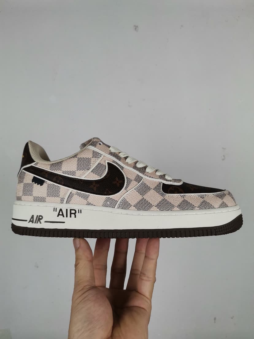 Nike x Louis Vuitton Air Force 1 Beige For Men