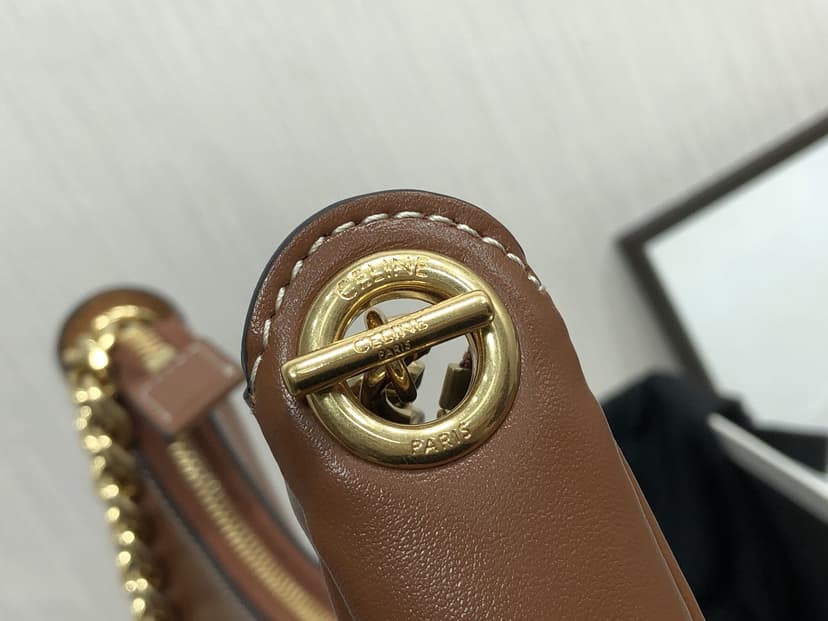 Celine Medium Ava Chain Brown For Women 10in/25cm 199583DGQ.04LU