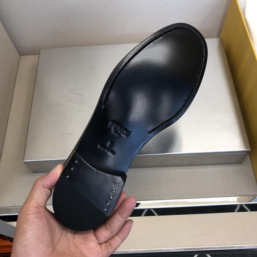 Fendi Force Black Loafers For Men