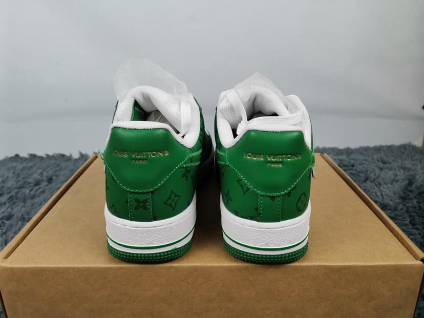 Nike Air Force 1 Low x Louis Vuitton Virgil Abloh 'White Green' For Men